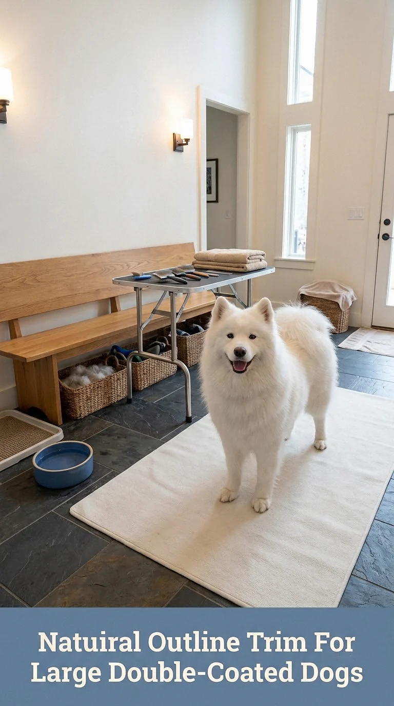 Natural Outline Trim For Large Double-Coated Dogs