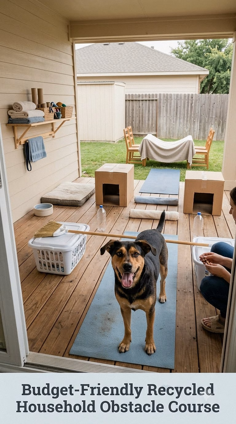 Budget-Friendly Recycled Household Obstacle Course