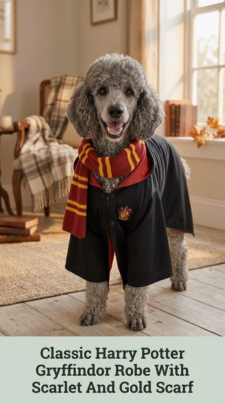 Classic Harry Potter Gryffindor Robe With Scarlet And Gold Scarf