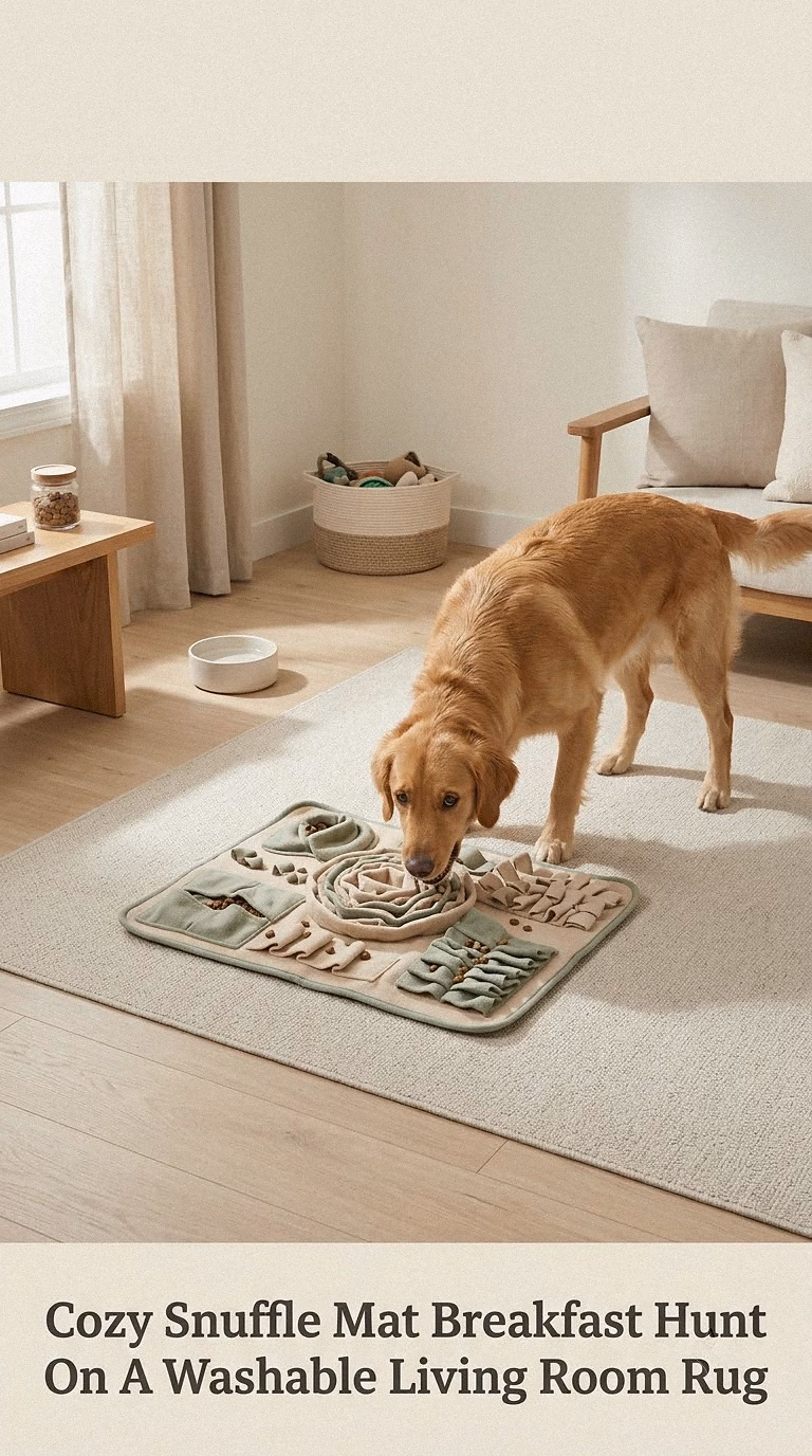 Cozy Snuffle Mat Breakfast Hunt On A Washable Living Room Rug