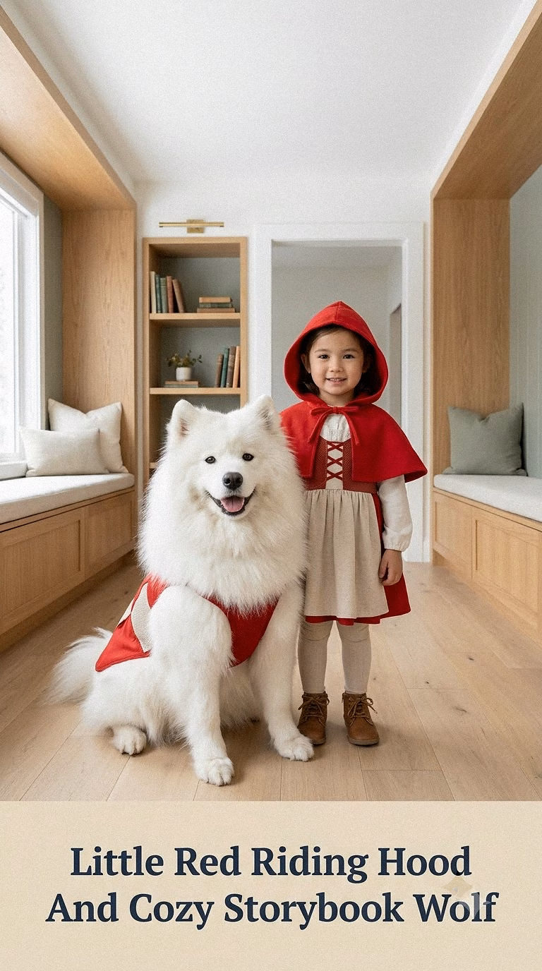 Little Red Riding Hood And Cozy Storybook Wolf