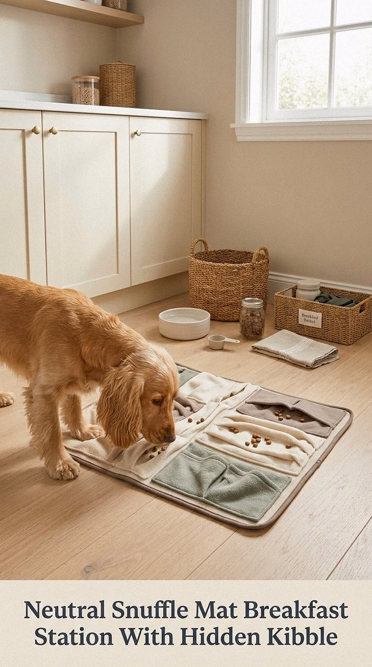 Neutral Snuffle Mat Breakfast Station With Hidden Kibble