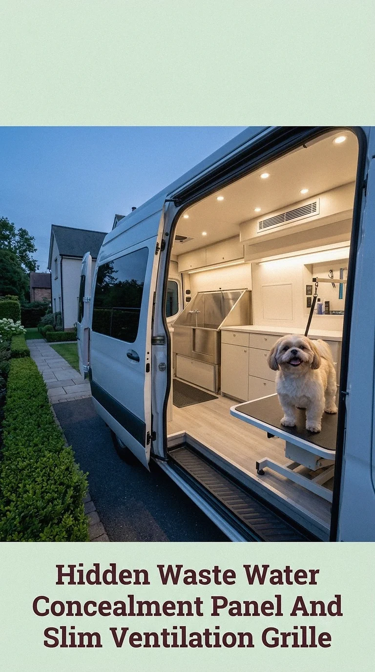 Hidden Waste Water Concealment Panel And Slim Ventilation Grille