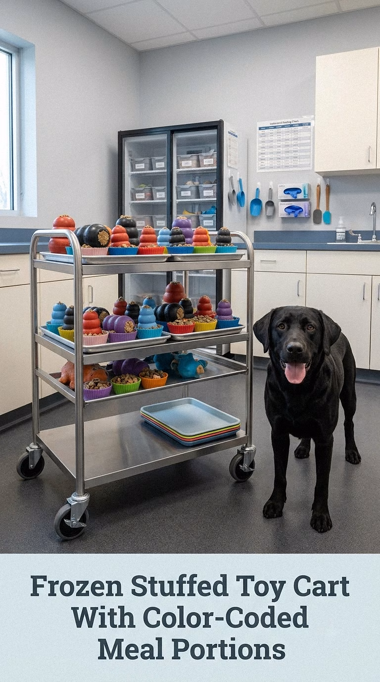 Frozen Stuffed Toy Cart With Color-Coded Meal Portions