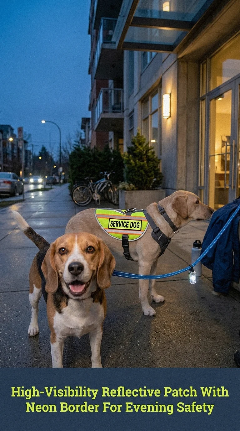 High-Visibility Reflective Patch With Neon Border For Evening Safety