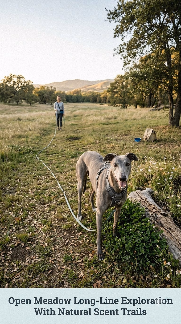 Open Meadow Long-Line Exploration With Natural Scent Trails