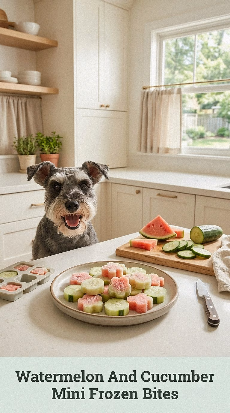 Watermelon And Cucumber Mini Frozen Bites