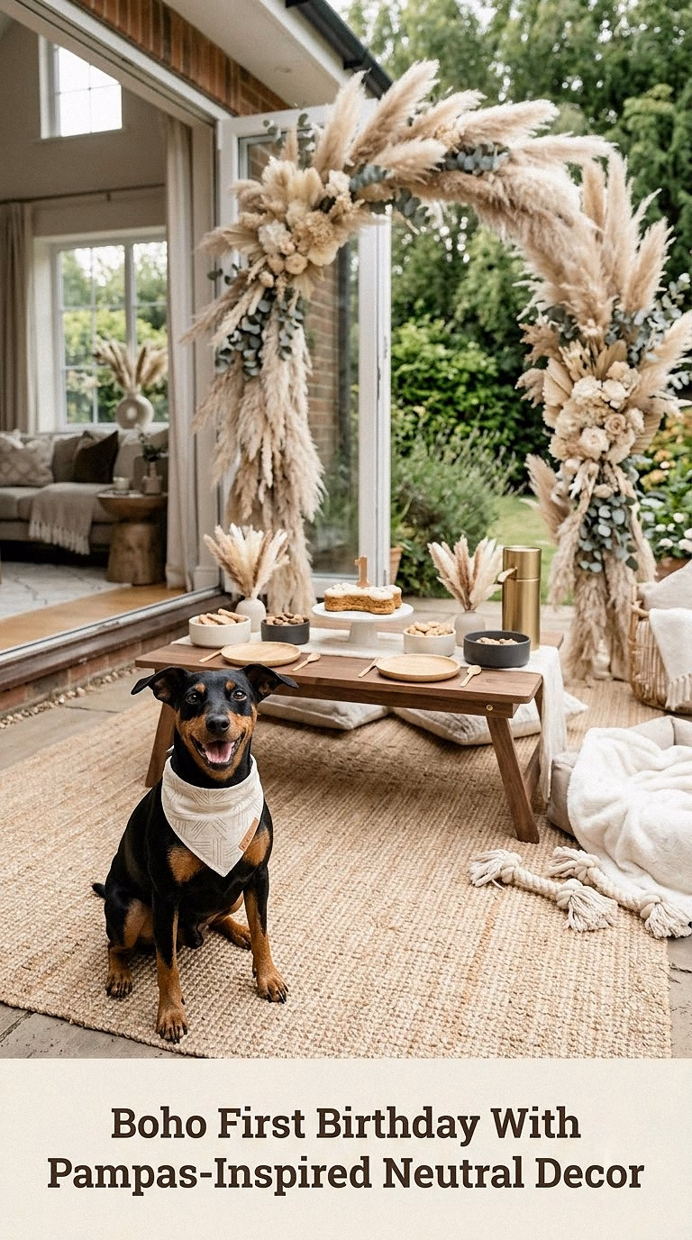 Boho First Birthday With Pampas-Inspired Neutral Decor