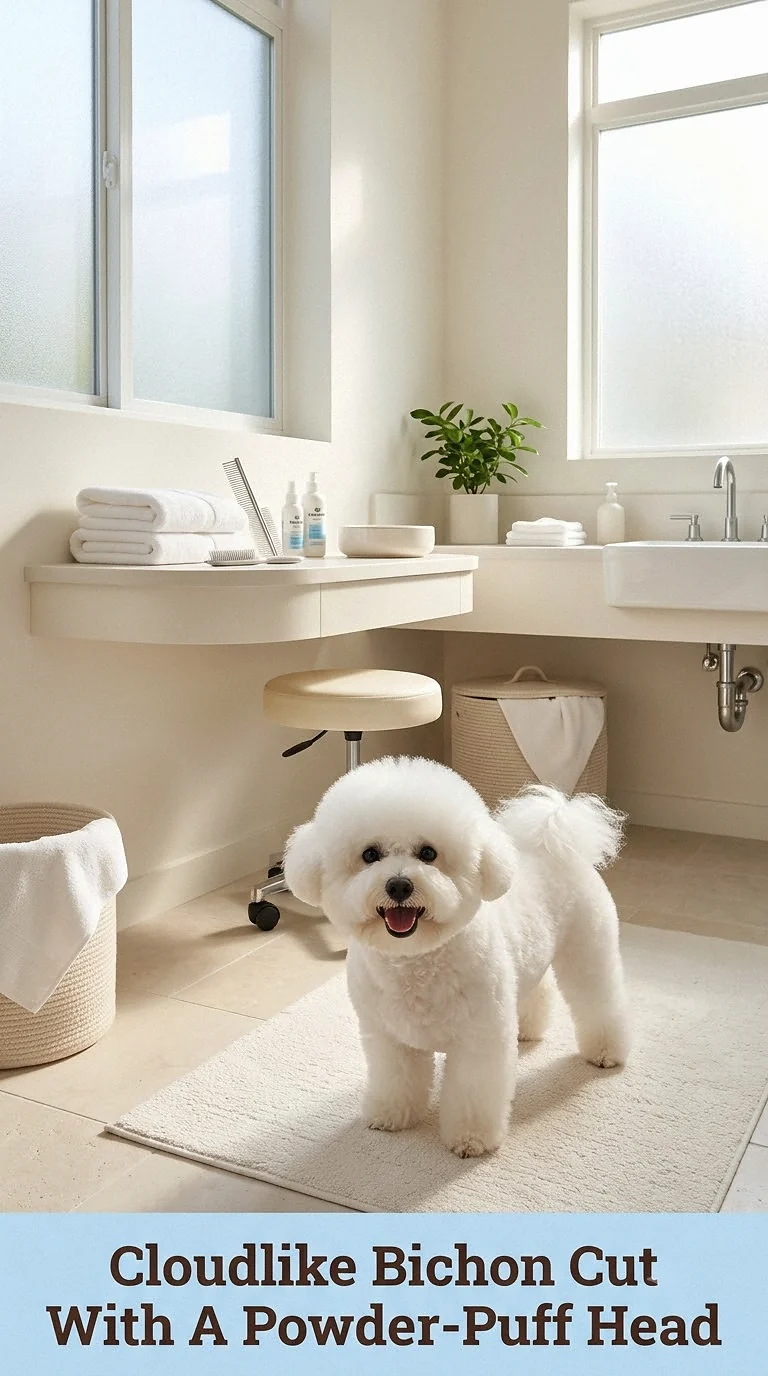 Cloudlike Bichon Cut With A Powder-Puff Head