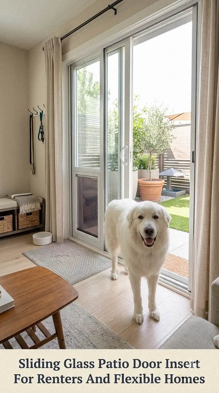 Sliding Glass Patio Door Insert For Renters And Flexible Homes