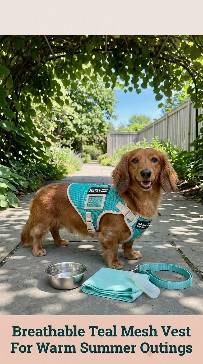 Breathable Teal Mesh Vest For Warm Summer Outings