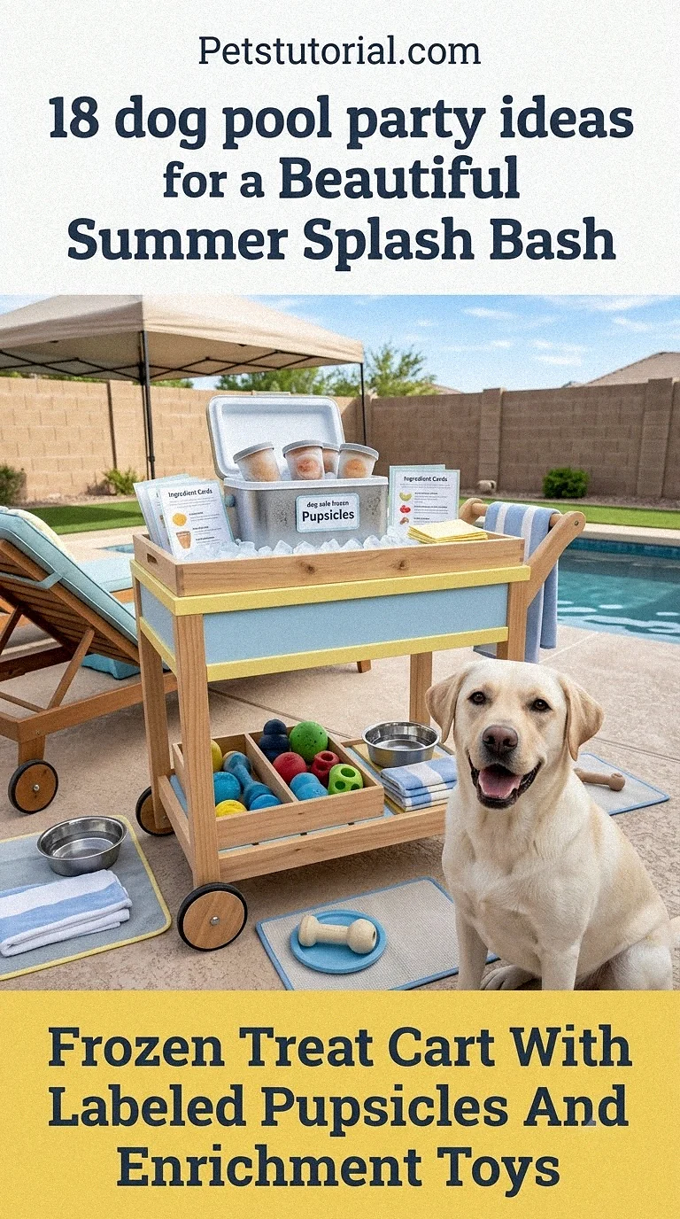 Frozen Treat Cart With Labeled Pupsicles And Enrichment Toys
