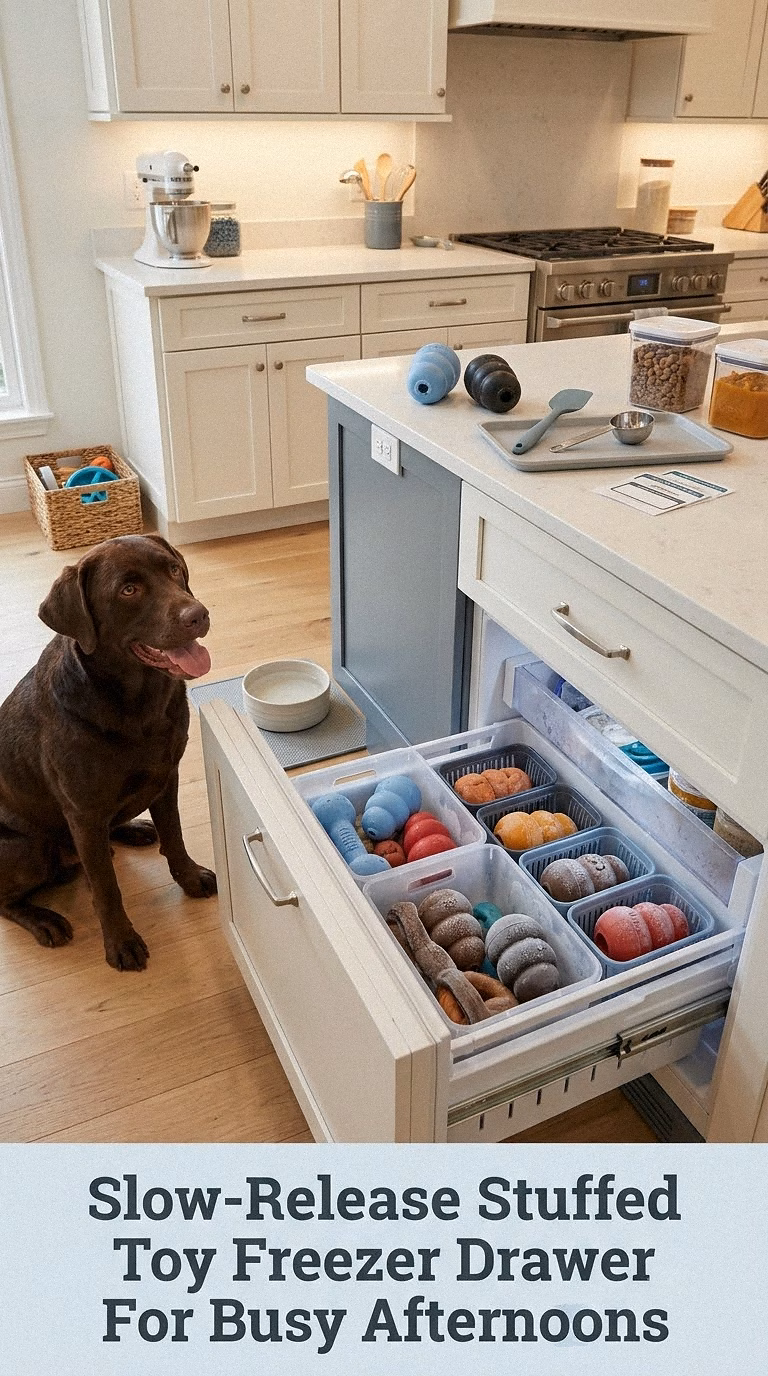Slow-Release Stuffed Toy Freezer Drawer For Busy Afternoons