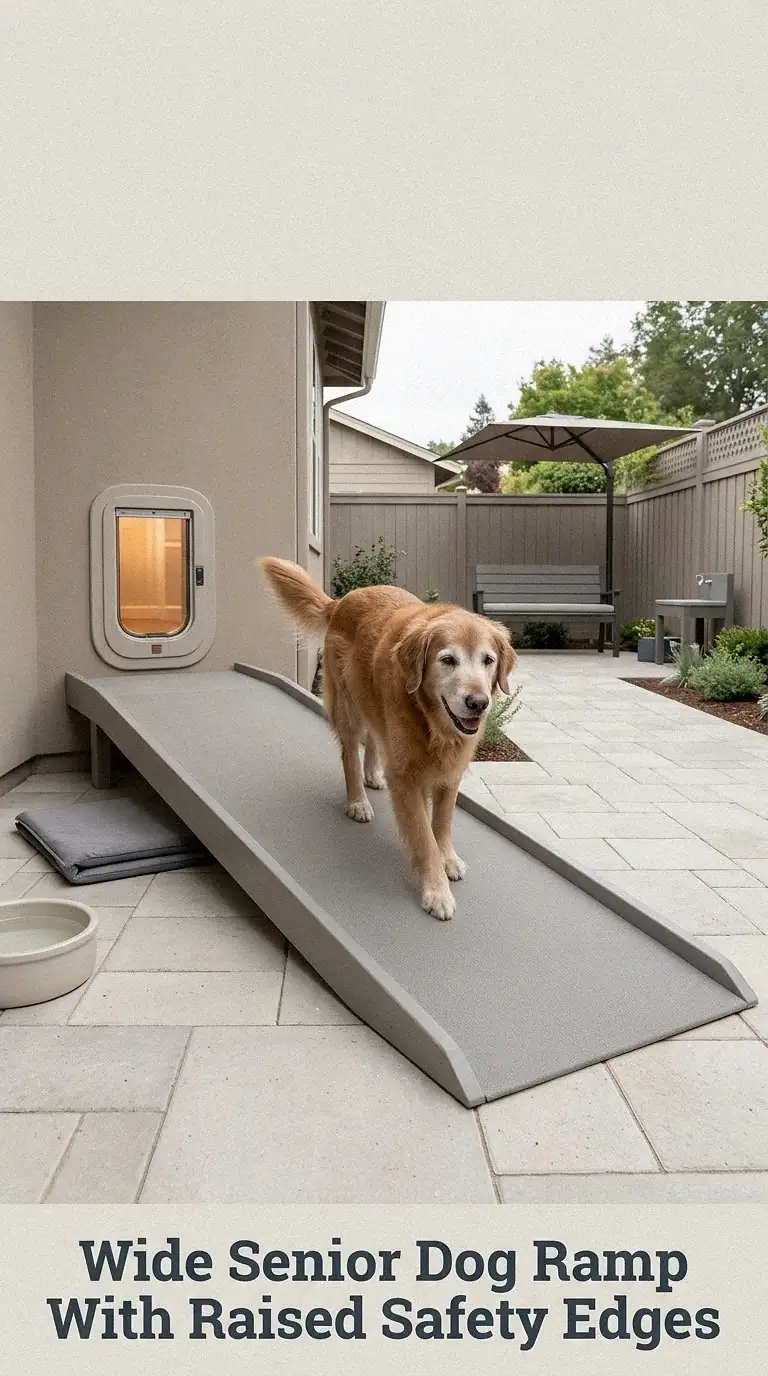 Wide Senior Dog Ramp With Raised Safety Edges