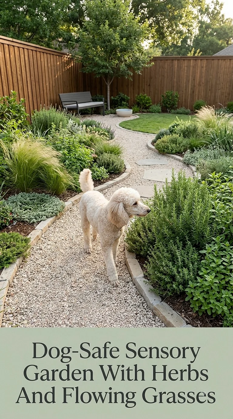 Dog-Safe Sensory Garden With Herbs And Flowing Grasses