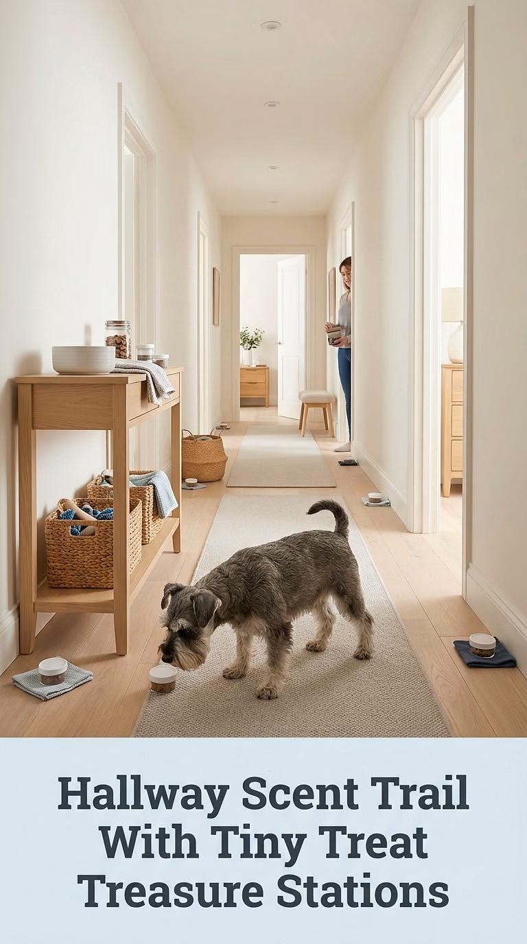 Hallway Scent Trail With Tiny Treat Treasure Stations