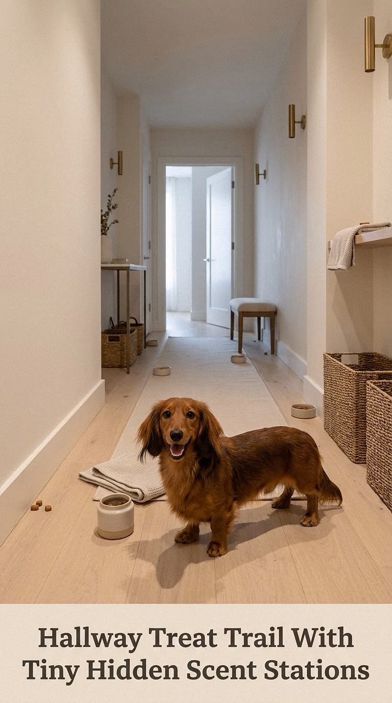 Hallway Treat Trail With Tiny Hidden Scent Stations