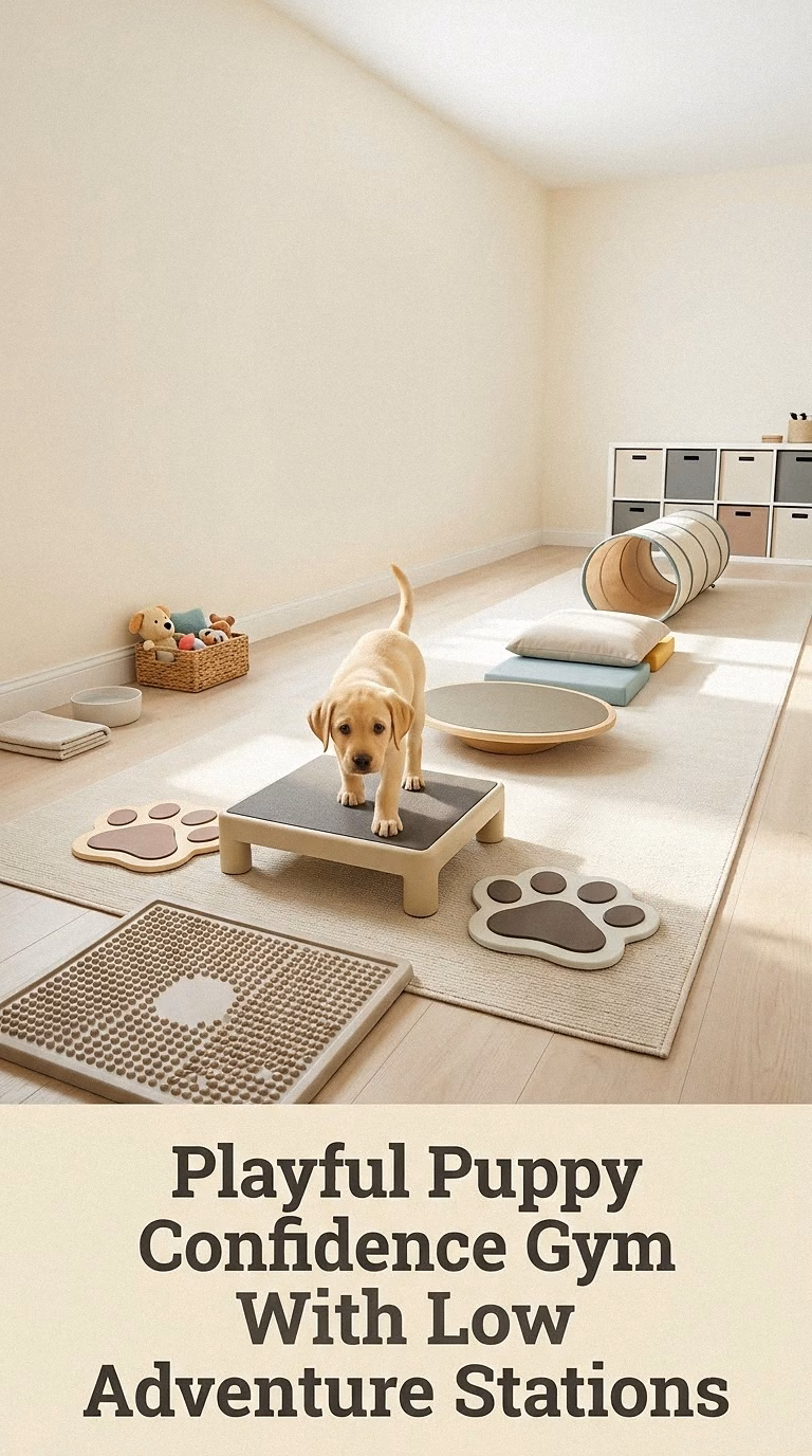 Playful Puppy Confidence Gym With Low Adventure Stations