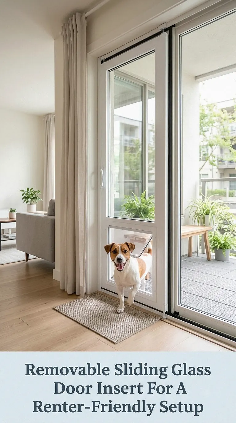 Removable Sliding Glass Door Insert For A Renter-Friendly Setup