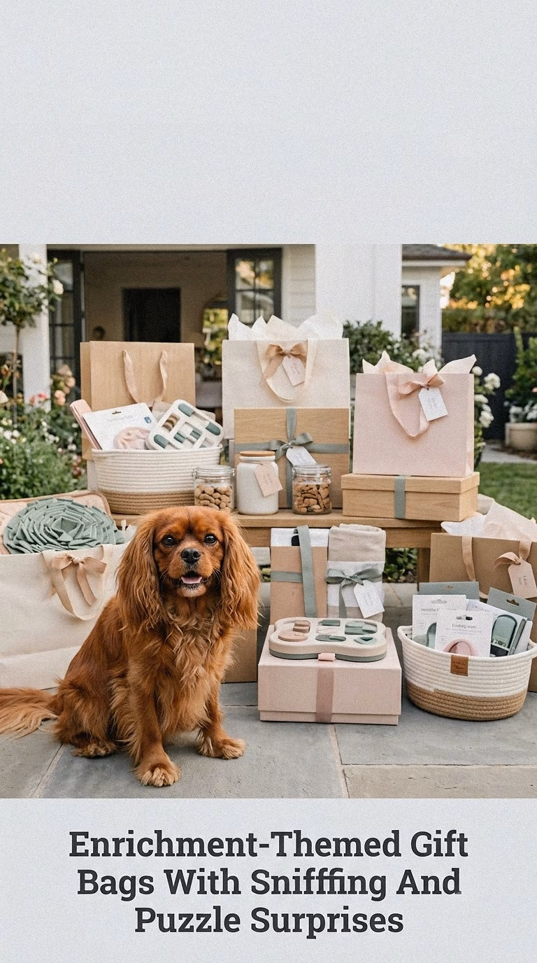 Enrichment-Themed Gift Bags With Sniffing And Puzzle Surprises