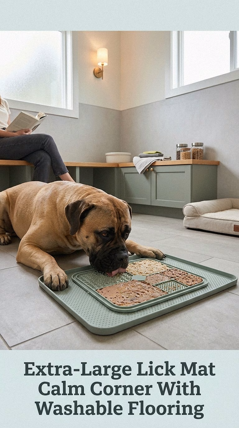 Extra-Large Lick Mat Calm Corner With Washable Flooring