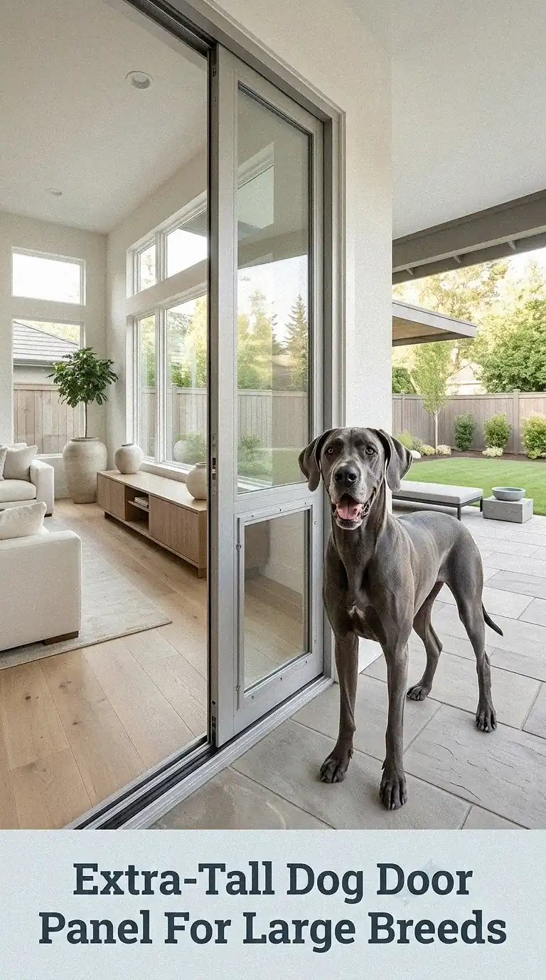 Extra-Tall Dog Door Panel For Large Breeds