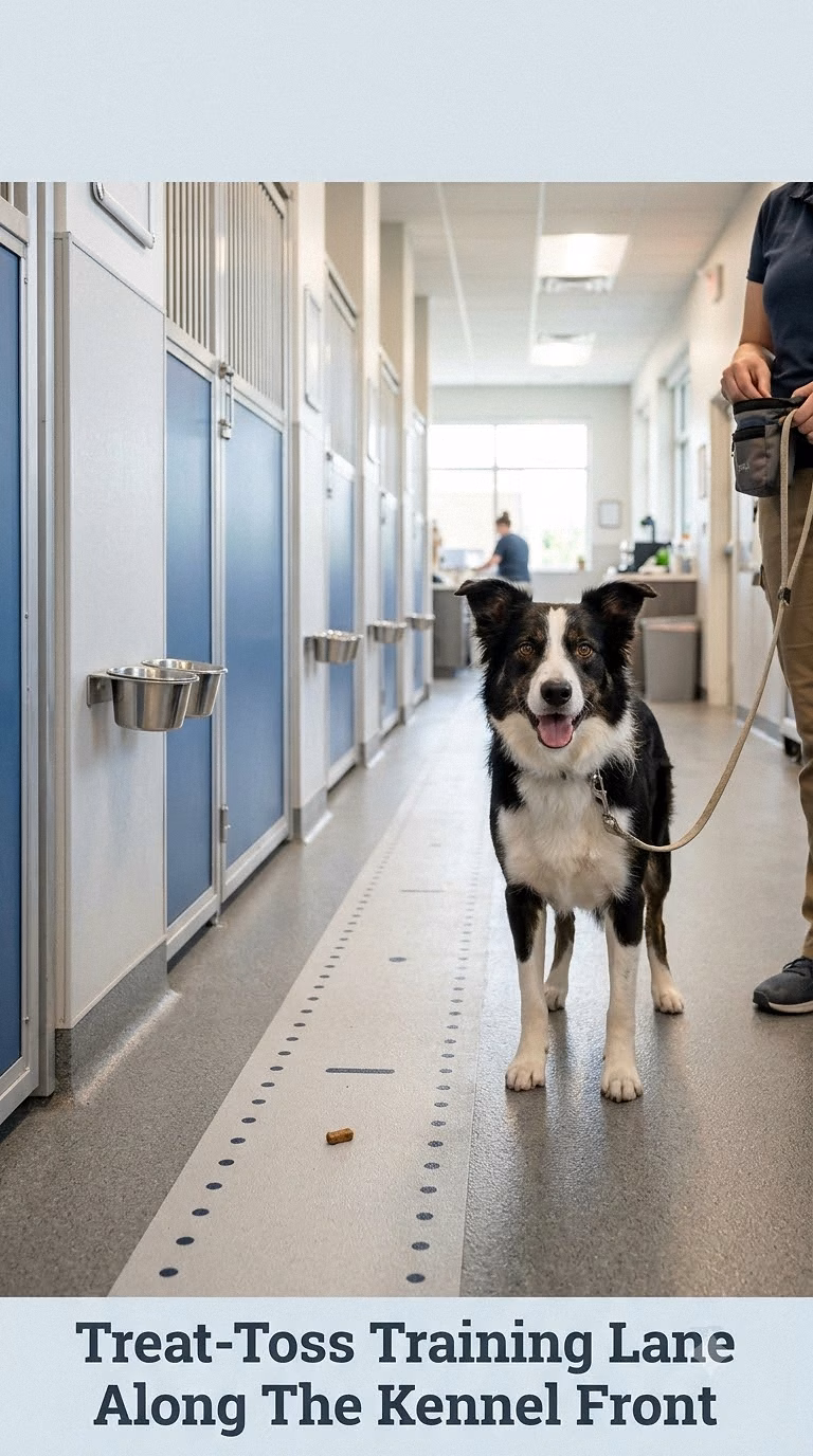 Treat-Toss Training Lane Along The Kennel Front