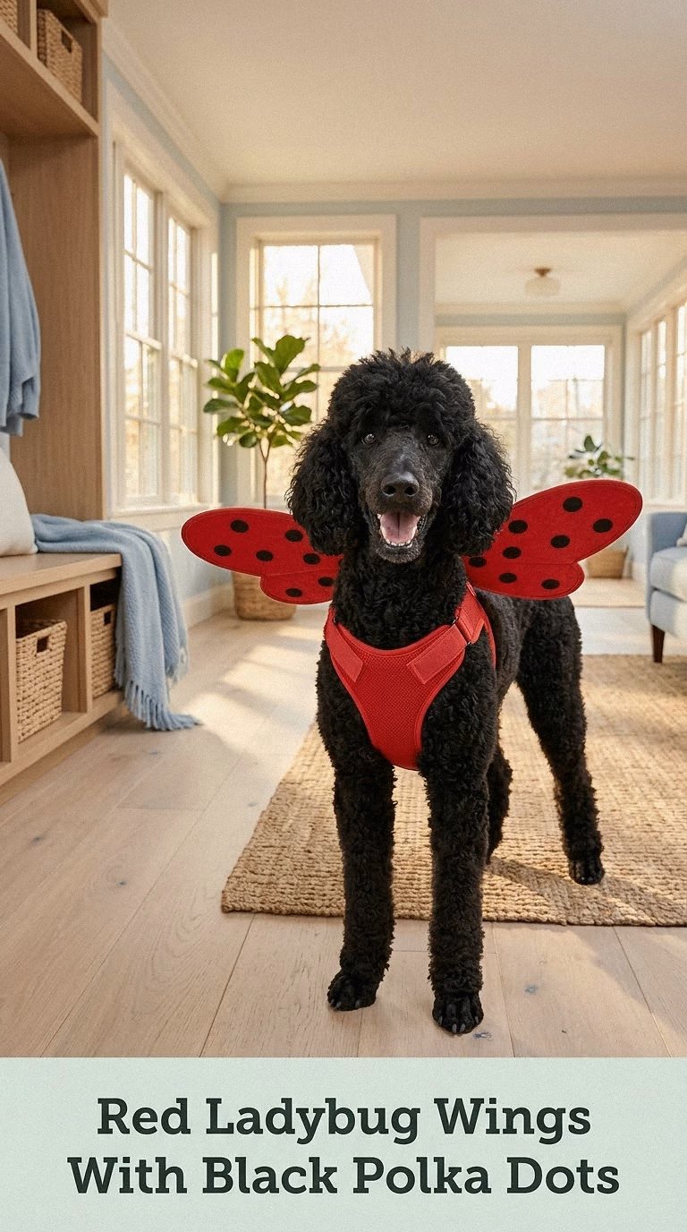 Red Ladybug Wings With Black Polka Dots