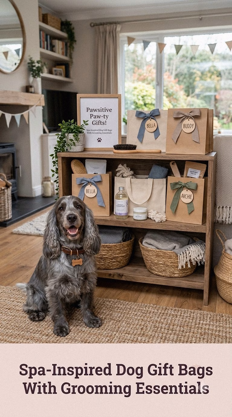 Spa-Inspired Dog Gift Bags With Grooming Essentials