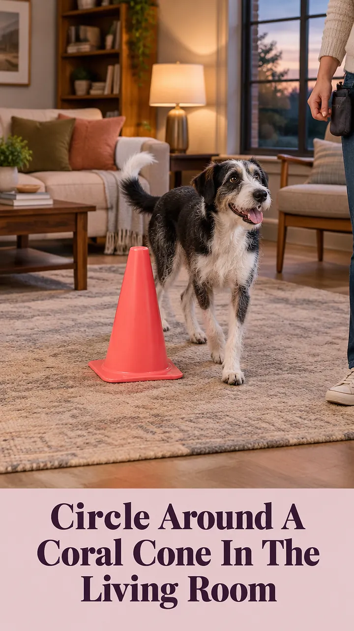 Circle Around A Coral Cone In The Living Room