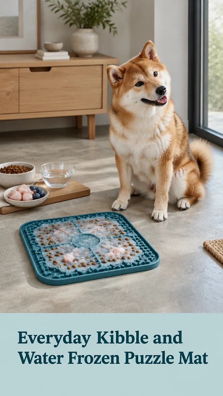 Everyday Kibble and Water Frozen Puzzle Mat