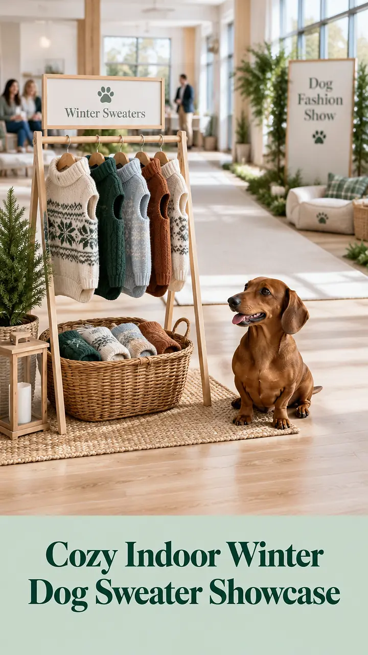 Cozy Indoor Winter Dog Sweater Showcase