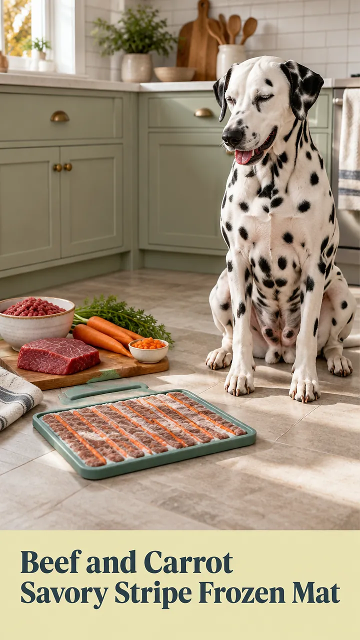Beef and Carrot Savory Stripe Frozen Mat