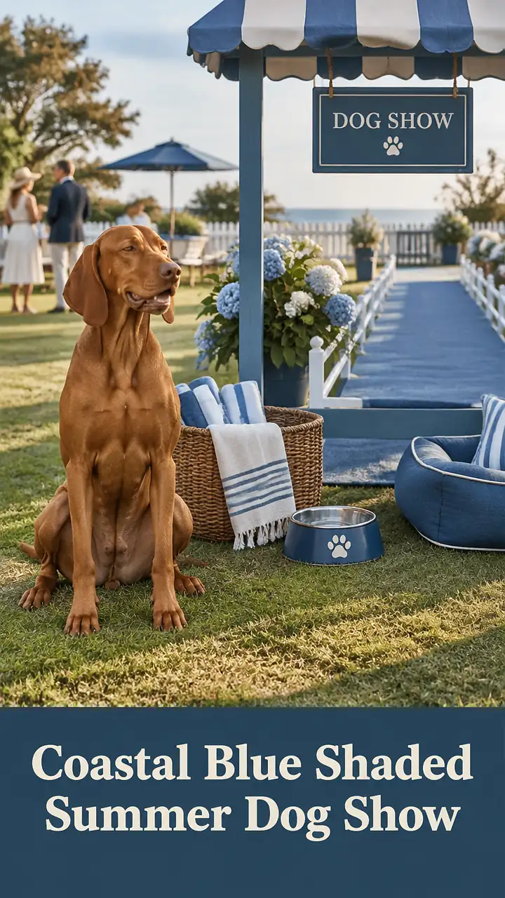 Coastal Blue Shaded Summer Dog Show
