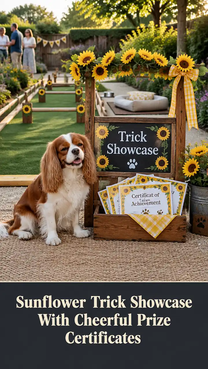 Sunflower Trick Showcase With Cheerful Prize Certificates