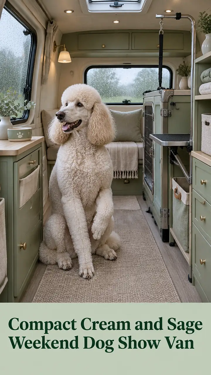 Compact Cream and Sage Weekend Dog Show Van