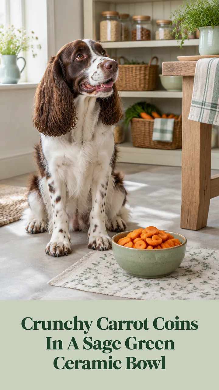 Crunchy Carrot Coins In A Sage Green Ceramic Bowl