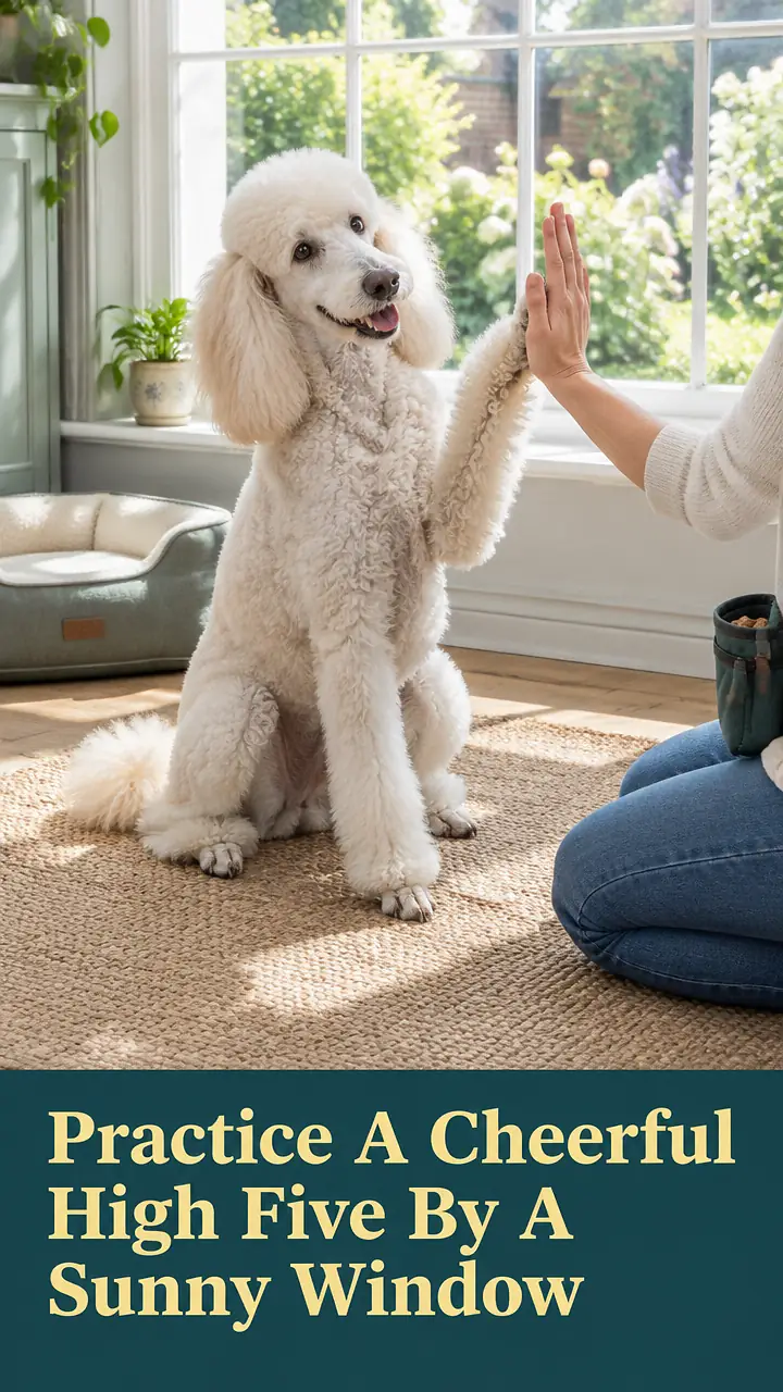 Practice A Cheerful High Five By A Sunny Window