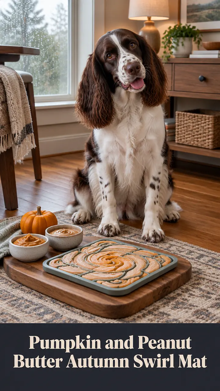 Pumpkin and Peanut Butter Autumn Swirl Mat