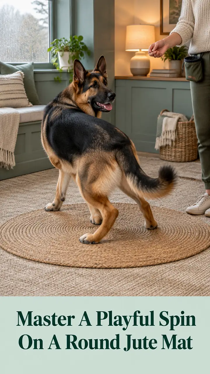 Master A Playful Spin On A Round Jute Mat