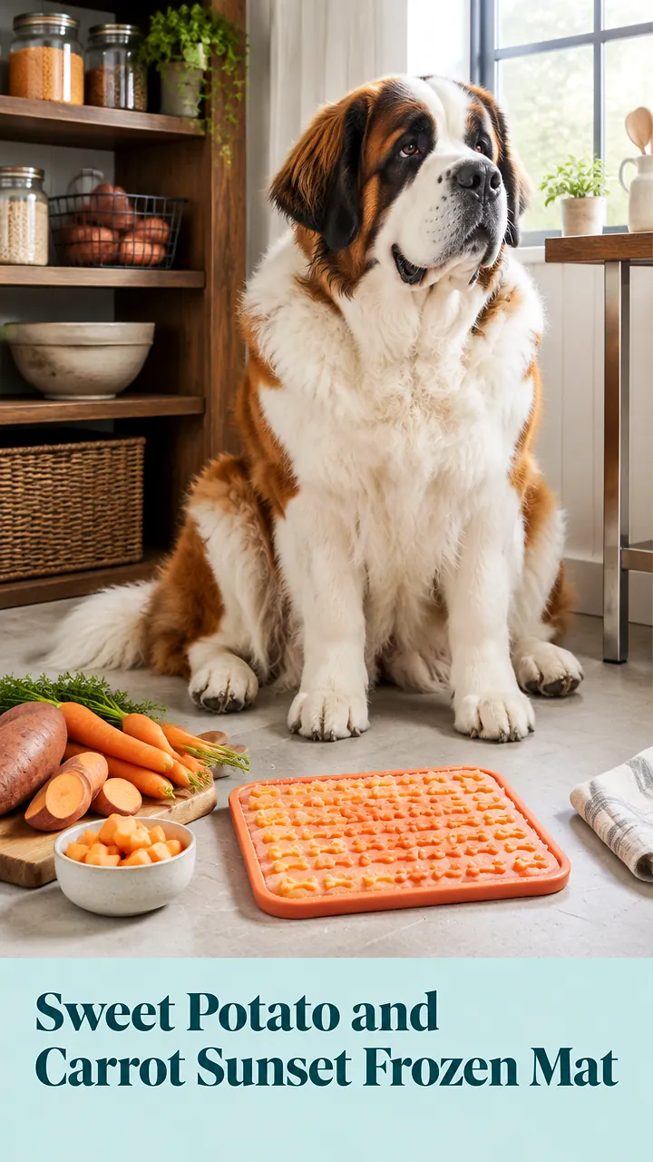 Sweet Potato and Carrot Sunset Frozen Mat