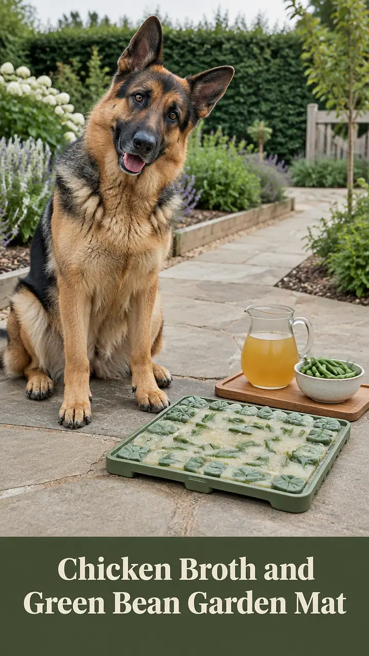 Chicken Broth and Green Bean Garden Mat