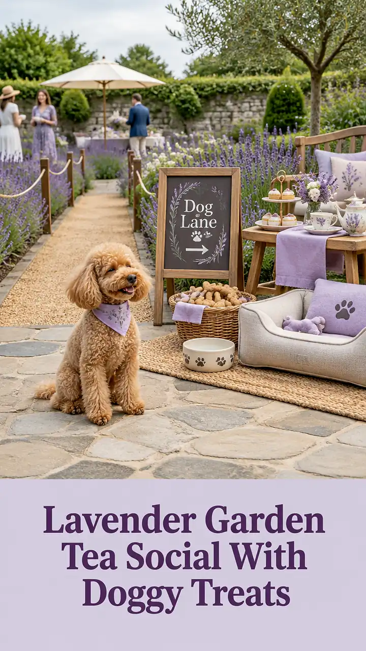 Lavender Garden Tea Social With Doggy Treats