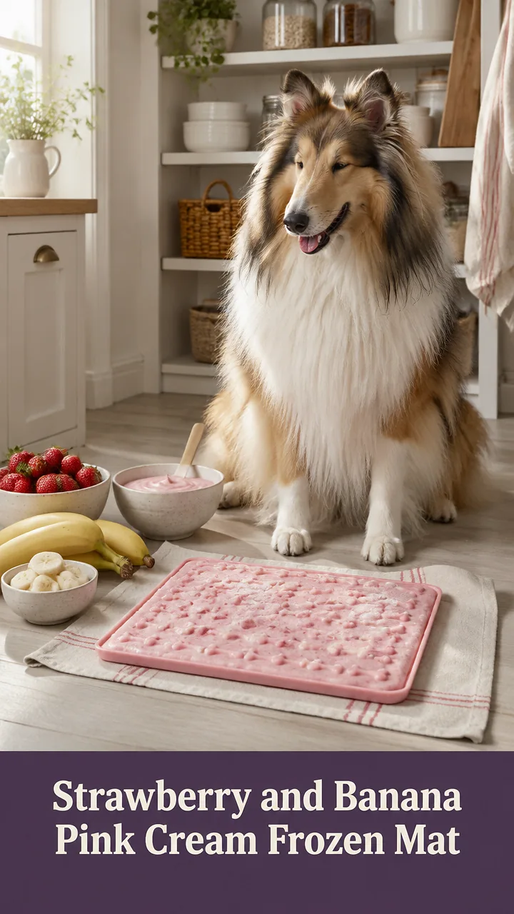 Strawberry and Banana Pink Cream Frozen Mat
