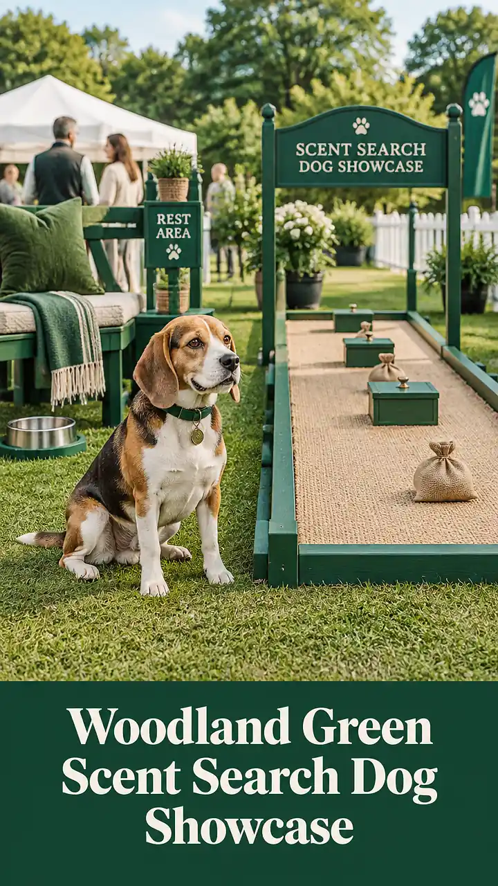 Woodland Green Scent Search Dog Showcase