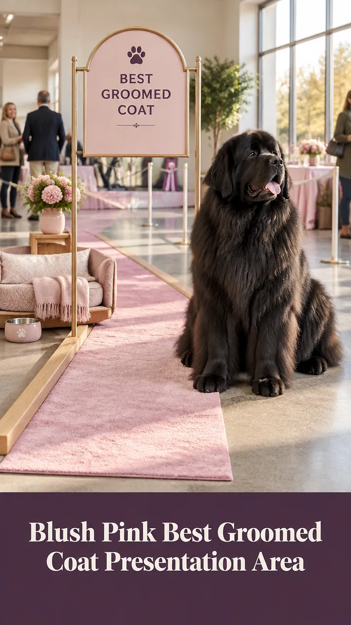 Blush Pink Best Groomed Coat Presentation Area