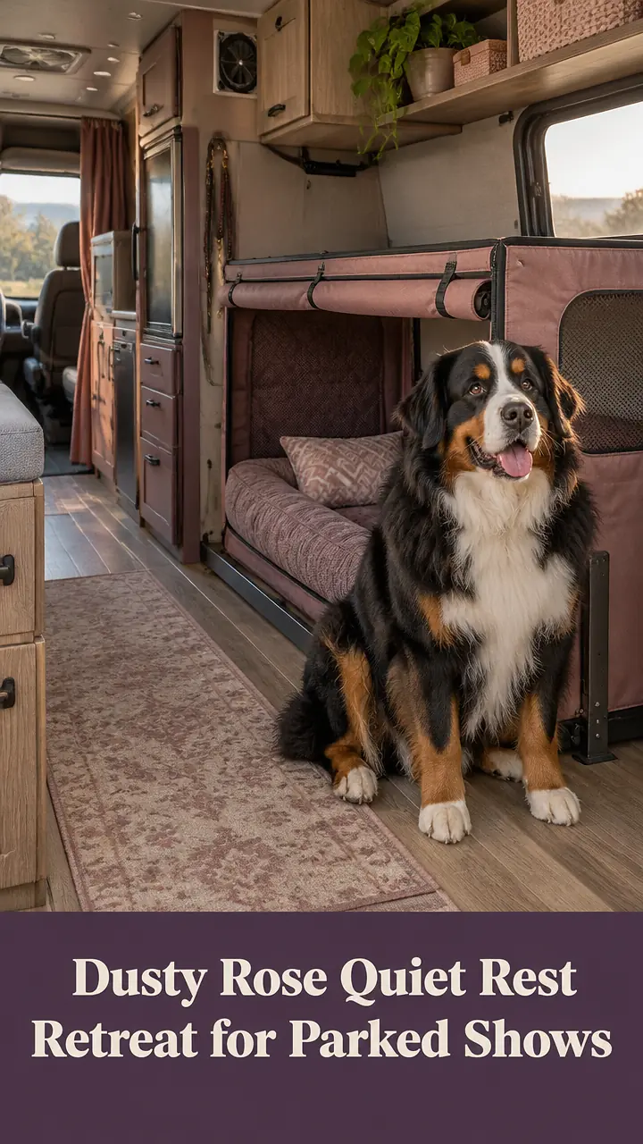 Dusty Rose Quiet Rest Retreat for Parked Shows