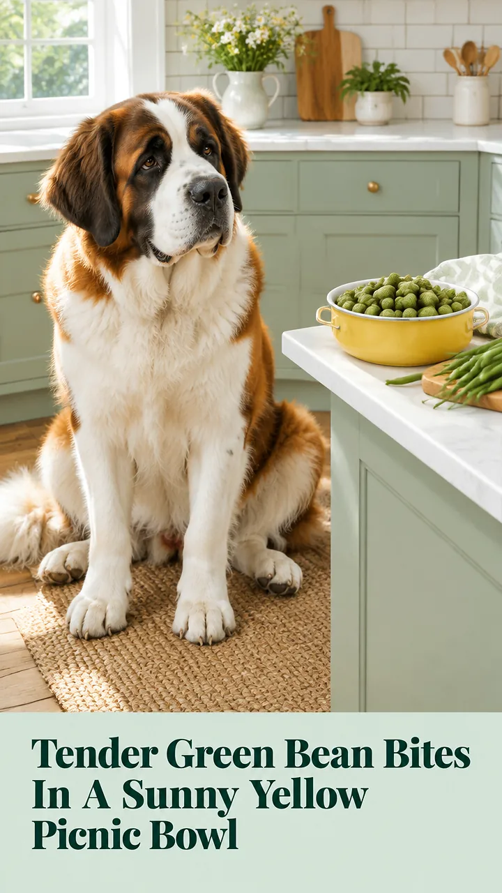 Tender Green Bean Bites In A Sunny Yellow Picnic Bowl