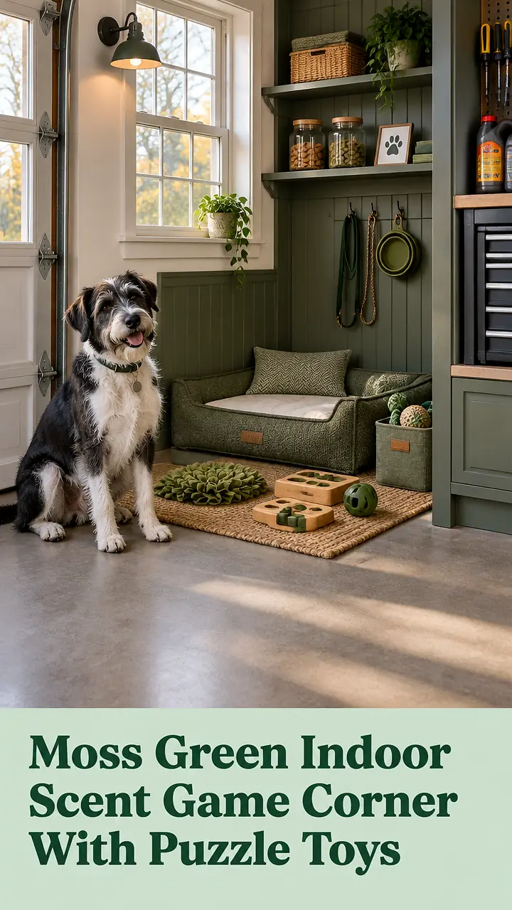 Moss Green Indoor Scent Game Corner With Puzzle Toys